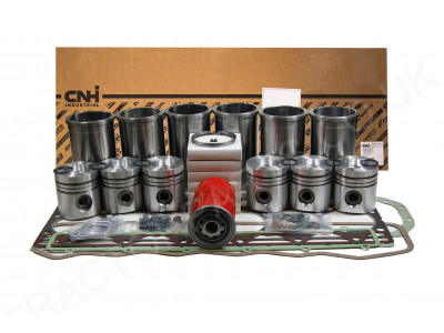 Engine Rebuild Kit for D358 with Upgraded High Compression Heavy Duty Pistons & Genuine Case Heavy Duty Head Gasket For Case International 955 1055 955XL 1055XL 956XL 1056XL 1046 GG-EK-6