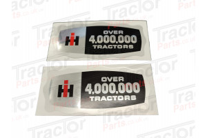 Decal Set Over 4,000,000 Tractors Production Chrome For International B414 