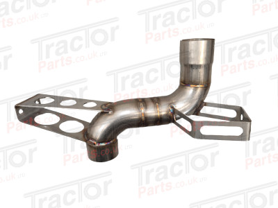 Stainless Exhaust By-Pass Elbow For Case Maxxum 5140 5150 # Allows Removal of The Exhaust Silencer Box To Reduce Backpressure and Restriction #
