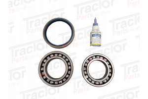 Rear Axle Bearing and Seal Kit # 4 Pc Including Axle Sealant # For Case International 955 955XL 956XL 1055 1055XL 1056XL 