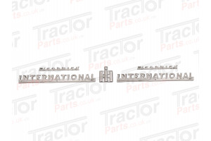Chrome Badge Kit For International McCormick B275 B414 B250 