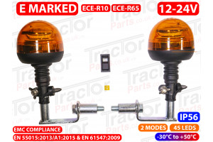 XL Double Beacon Light Bracket Pole Kit 85 95 44 55 56 Series Models For Case International