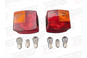 XL Cab Rear Side Light Lamp Kit For Case International 55 56 85 95 44 4200 3200