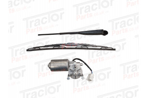 Wiper Motor, Arm and  Blade Kit  # XL Cab # For Case International 955XL 1055XL 1255XL 1455XL 856XL 956XL 1056XL 844XL 385 485 585 685 785 885 985 395 495 595 695 795 895 995 3210 3220 3230 4210 4220 4230 4240