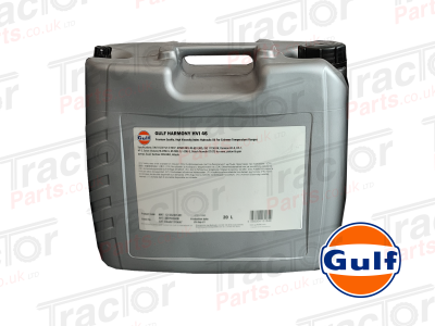 Gulf Hydraulic Oil 20L Gulf Harmony HVI 46 Premium Quality High Viscosity Index For Extreme Temperature Ranges # Replacement Meets or Exceeds Specifications DIN 51524 ISO 11158 HM AFNOR NFE 48-603 EATON M-2950-S Denison HF-0 HF-1 HF-2 #