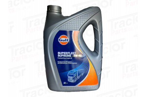 Gulf Engine Oil Superfleet Supreme 15w40 Engine Oil 5 litre # Meets or Exceeds Specifications API CI-4/SL MB-Approval 228.3 Volvo VDS-3 Mack EO-N Renault RLD-2 CEA E7 Global DHD-1 MAN M 3275 Deutz DQC III Cummins CES 20076, 20077, 20078 Cat ECF-1a#