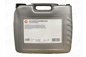 Gulf Engine Oil Superfleet Supreme 15w40 Engine Oil 20 Litre # Meets or Exceeds Specifications API CI-4/SL MB-Approval 228.3 Volvo VDS-3 Mack EO-N Renault RLD-2 CEA E7 Global DHD-1 MAN M 3275 Deutz DQC III Cummins CES 20076, 20077, 20078 Cat ECF-1a#