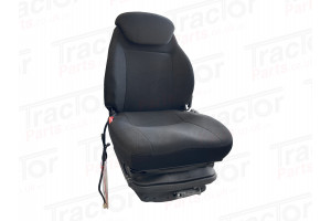Black Fabric Forklift Type Seat With Belt And Operators Seating Sensor