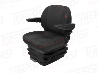 Seat Black Fabric Low Back Armrest CS85/C6 A Similar to Bostrom 303 US.203456 