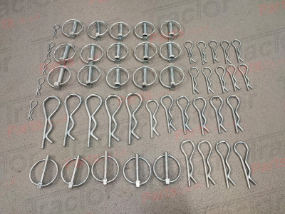 Assorted Lynch Pins R Pins Clip Kit Linch Pin lynchpin rings TP190 For Case International Massey Ferguson Ford New Holland