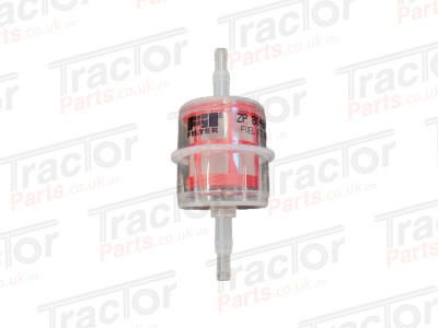 Inline Fuel Filter Universal OD 1/4 or 5/16 Fitting 120mm Long WF10222 87329736 500318246 6000106434 For Case International Ford New Holland Steyr Iveco Claas