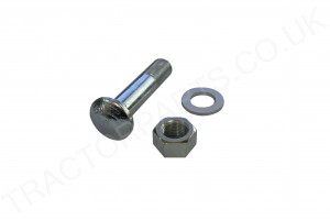 Rear Wheel Rim Bolt 5/8 UNF Cup Head Square 2 7/8 Inch (71.5mm) Long Complete with nut + washer For Case International 406951R2