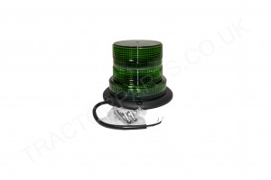 LED Flashing Green Beacon Compact 3 Bolt 12/24/48V IP67 Waterproof