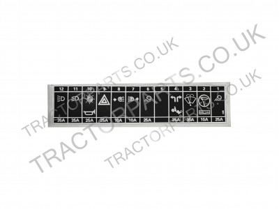 Replacement Fusebox Sticker Decal For Case International 85 84 Series DEC-125 385 485 585 685 785 885 985 384 484 584 684 784 884