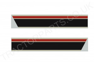 XL Door Decal Sticker Set Off White Cream Red and Black INTERNATIONAL 85 Ser 956 1056 955 1055