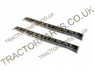 Decal Sticker Pair With Metallic Gold & Silver - Top Quality Thermal Printed Vinyl Decal Transfer For International McCormick