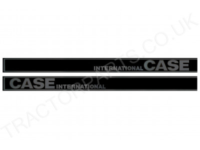 Decal Bonnet Set Case IH 856XL 956XL 1056XL Black and Silver