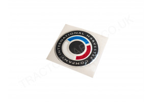 International Harvester Sticker Red Blue White 1.75 inch Diameter 1 3/4 Dec-522 354 374 444 454 474 574 674 385 484 584 684 784 884 385 485 585 685 785 885 985