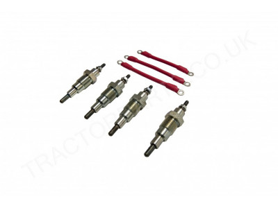 International McCormick Glow Plug Conversion Kit B250 B275 B414 276 434 354 374 444 384  # The Ultimate Cold Starting Solution # Complete with High Quality Connecting Wires.