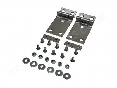 XL Cab Roof Hatch Stainless Steel Hinge Kit Late Version type With Steel Outer Hatch For Case International 1328160C2 3233671R1 3200 4200 44 55 56 85 95 Series