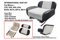 Seat Kit Including Seat Pan Cushions Brackets and Fixings for International 276 434 444 B250 B275 B414 GG-SEAK-434