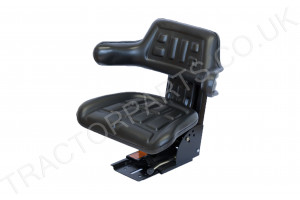 New Quality Universal Suspension Seat Tractor Dumper Forklift Mower Digger Black With Adjustable Base Angle 