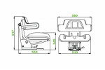 Universal Cloth Tractor Seat For Ford Digger Dumper For Case International Massey Ferguson