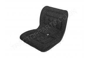 Universal Seat Pan with Black Fabric and Steel Back 400mm Wide For Many Makes and Models of Tractors Including Case International Harvester SE-13P