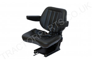 Universal Fitting PVC Adjustable Tractor Suspension Seat W/ ARMRESTS