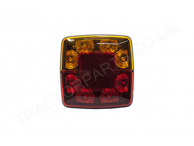 12V Compact Combination Rear Tail Indicator Stop Reflector Trailer Tractor Light Lamp LED Waterproof IP67 ECE Approved