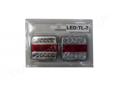 12V Rear Trailer Lamp Lights LED 100mmx100mmx40mm