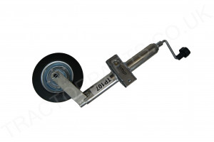 Trailer Jockey Wheel 48mm with 200mm Solid Wheel 150KG Max Weight with Clamps TP107