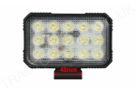 XL Roof Work Light Lamp LED Conversion 15 X LED 22.5 WATT ECE R10 IP69K (protected against high pressure water jets) For Case International 