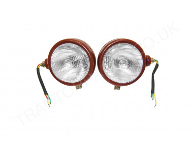 B250 B275 B414 Original Style Headlamp Pair Light Side Mounted Lights For International McCormick