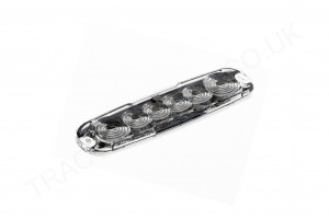 12/24V Low-Profile 6-LED Amber Warning Lamp ECE R10 R65 Approved 131mmx30mmx7mm