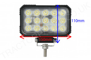 XL Roof Work Light Lamp LED Conversion 15 X LED 22.5 WATT ECE R10 IP69K (protected against high pressure water jets) For Case International 