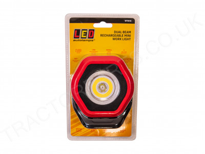Magnetic Durable Dual-Beam Rechargeable Mini Work Light