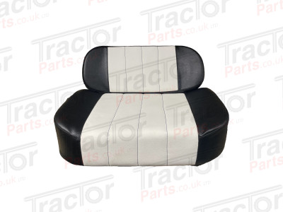 Black and White Seat Cushion Set For International B250 B275 B414 276 434 444 634 3068212R91 3068213R91